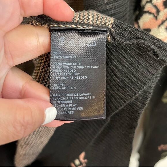 Anthropologie Staring at Stars Floral Open Drape Front Cardigan - Picture 5 of 5